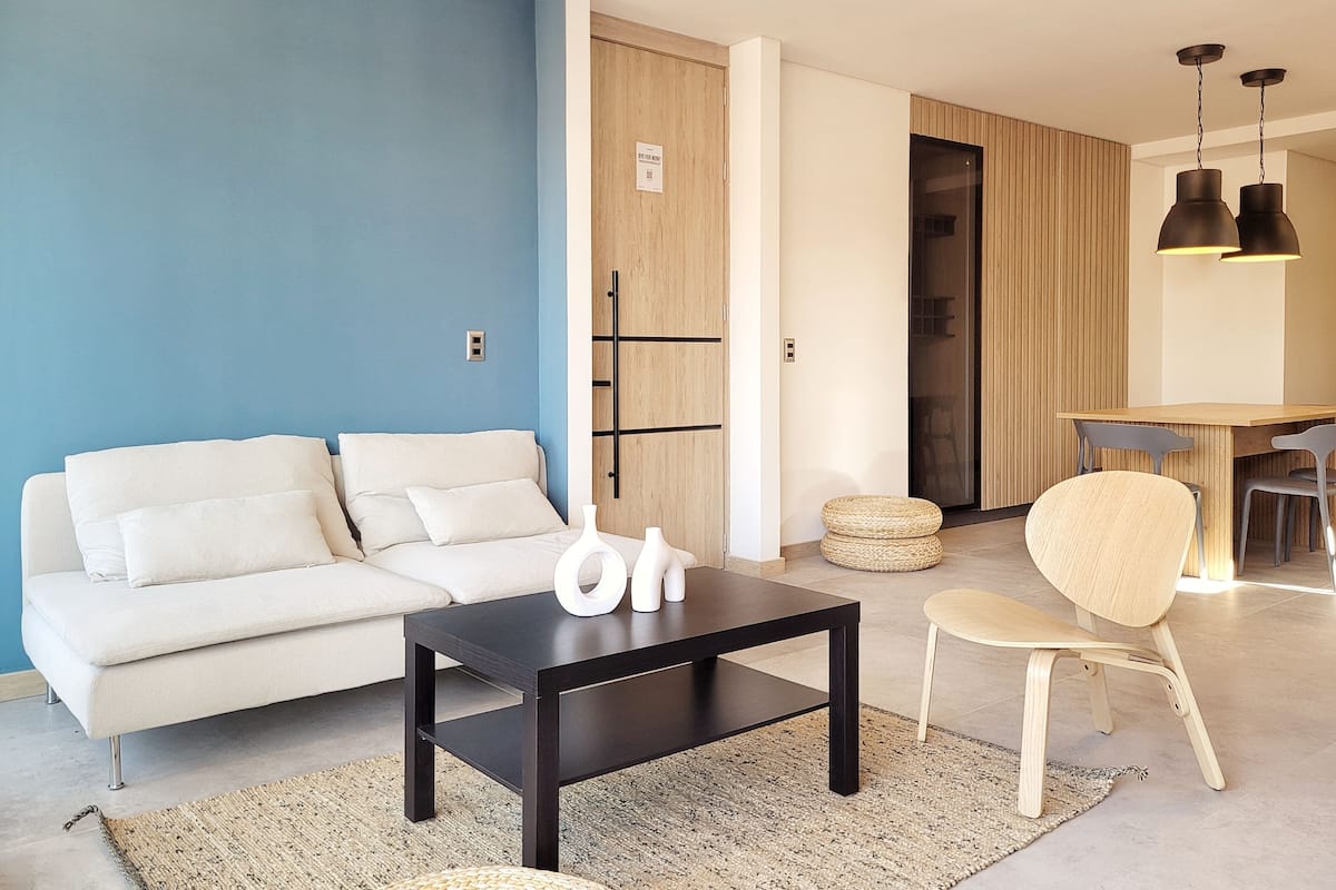 Apartamento, 2 quartos | Área de estar