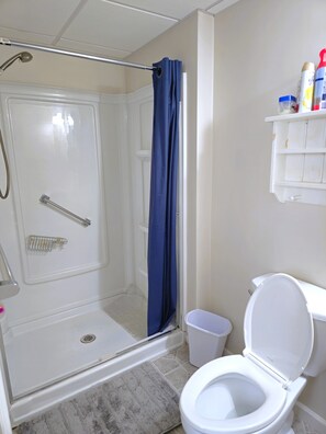 Towels, soap, toilet paper
