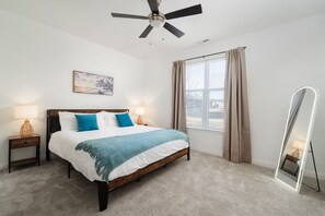 2 bedrooms, desk, iron/ironing board, free WiFi