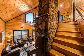 Smart TV, fireplace, video games