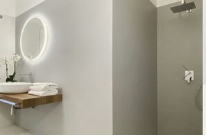 Regadera, secadora de cabello, bidet, toallas 