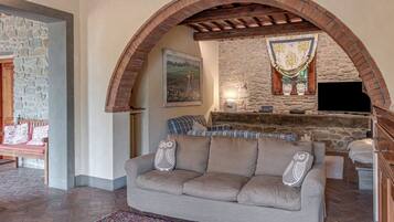 Télévision, cheminée