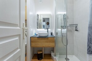 Shower, hair dryer