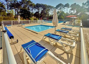 Pool - Cozy apartment between lake and ocean – Terrace & shared pool in Carcans-Maubuisson (Carcans)