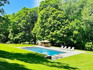 A heated pool - Post & Beam • Stunningly Designed Luxury Home w/ Pool & Hot Tub (Pine Plains)