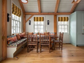 Dining - Post & Beam • Stunningly Designed Luxury Home w/ Pool & Hot Tub (Pine Plains)