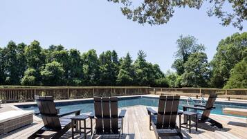 Luxury House, Private Bathroom (Mattituck Luxury Estate) | Outdoor pool | Outdoor pool, a heated pool