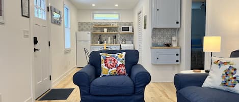 Ferienhaus, eigenes Bad, Gartenblick | Eigene Küche