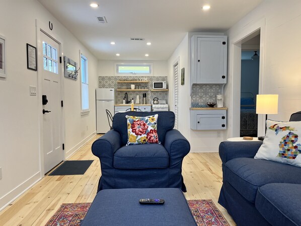 Cottage, privébadkamer, uitzicht op tuin | Privékeuken