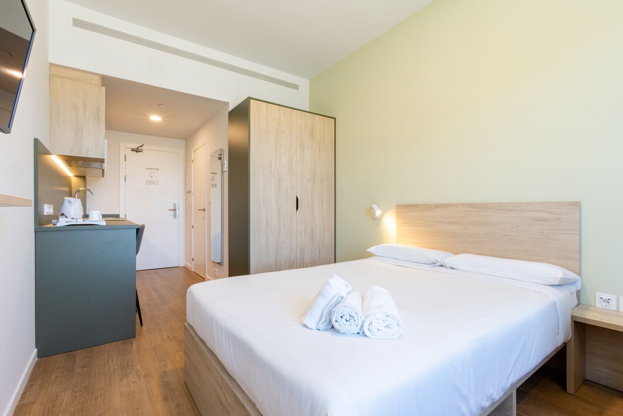 Eenvoudige studio, en-suite badkamer (Double)