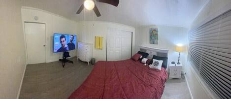 2 bedrooms, iron/ironing board, WiFi, bed sheets