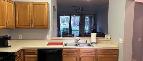 Microwave, oven, stovetop, dishwasher