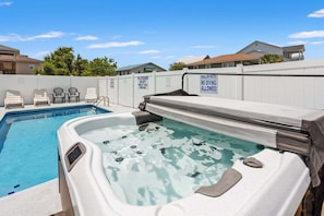 Pool - Escape to Rising Tide: 8-bedroom beach retreat with private pool, hot tub, and modern amenities! (North Myrtle Beach)