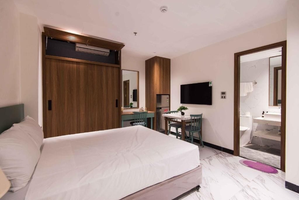 Habitación doble superior | Minibar, escritorio, wifi gratis y ropa de cama