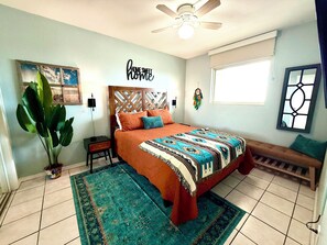 2 bedrooms, iron/ironing board, free WiFi, bed sheets