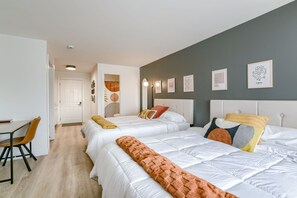 1 chambre, bureau, literie fournie