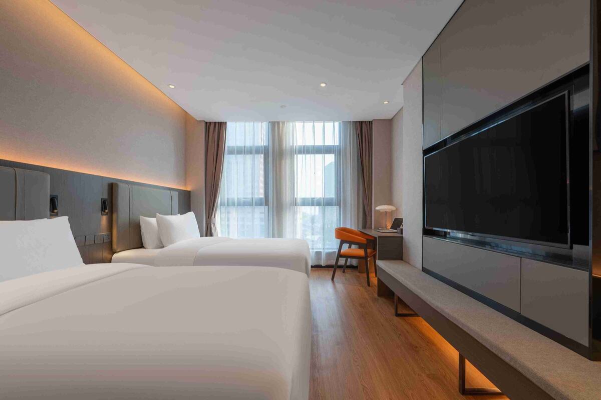 ห้องคอมฟอร์ททวิน, วิวเมือง | ห้องเก็บเสียง, Wi-Fi ฟรี