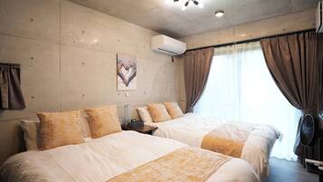 2 habitaciones, tabla de planchar con plancha y wifi gratis