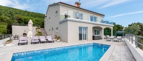 A heated pool