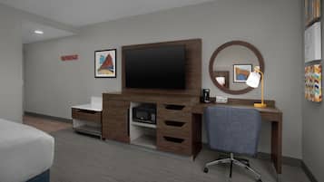 Room, 1 Katil Raja (King), Accessible (Hearing) | Meja, ruang kerja komputer riba, langsir/tirai gelap terus