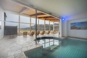 Indoor pool, a heated pool