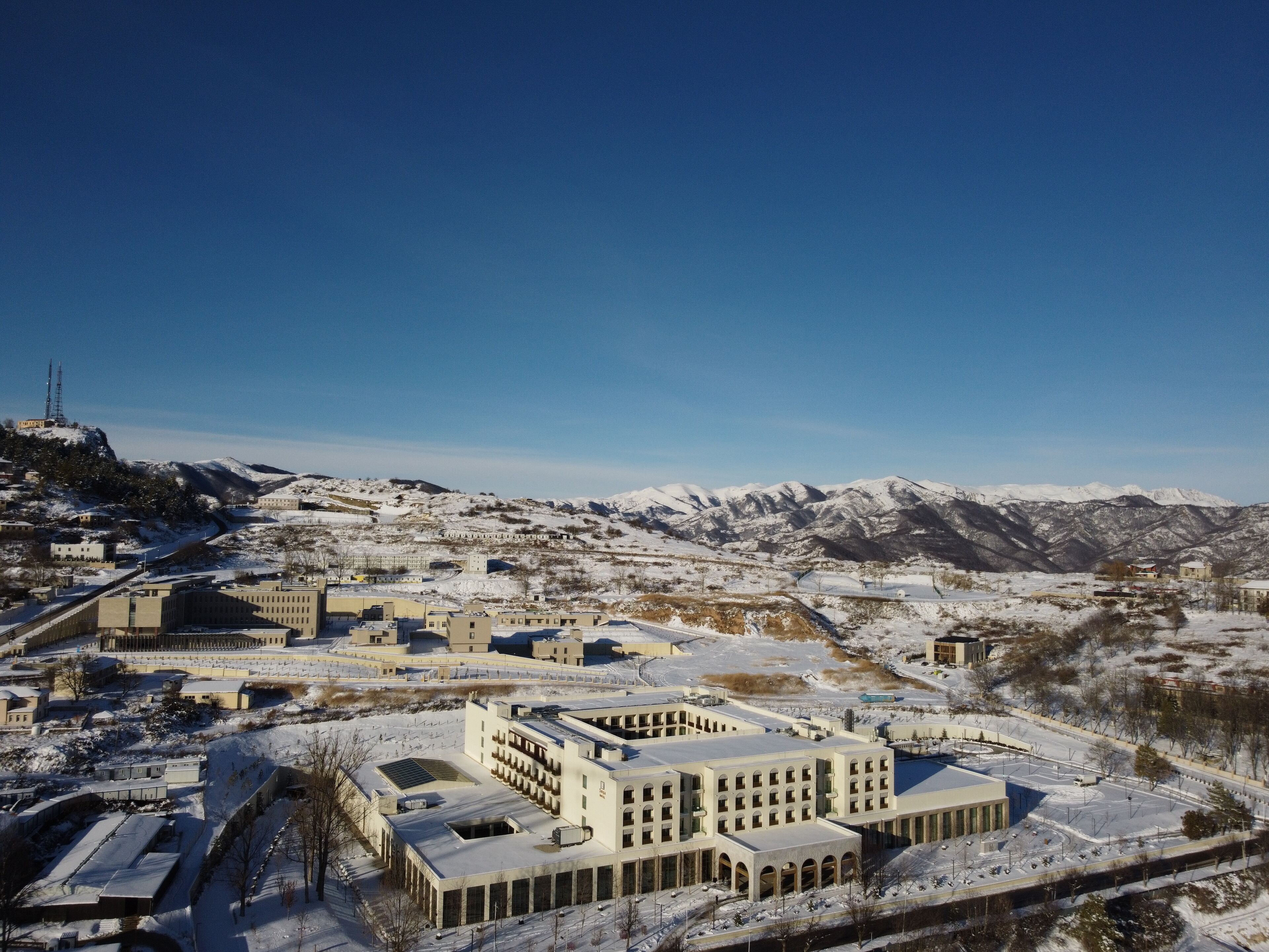 Konaklama yerinin ön cephesi