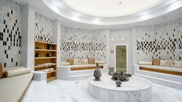 Sauna, steam room, massages