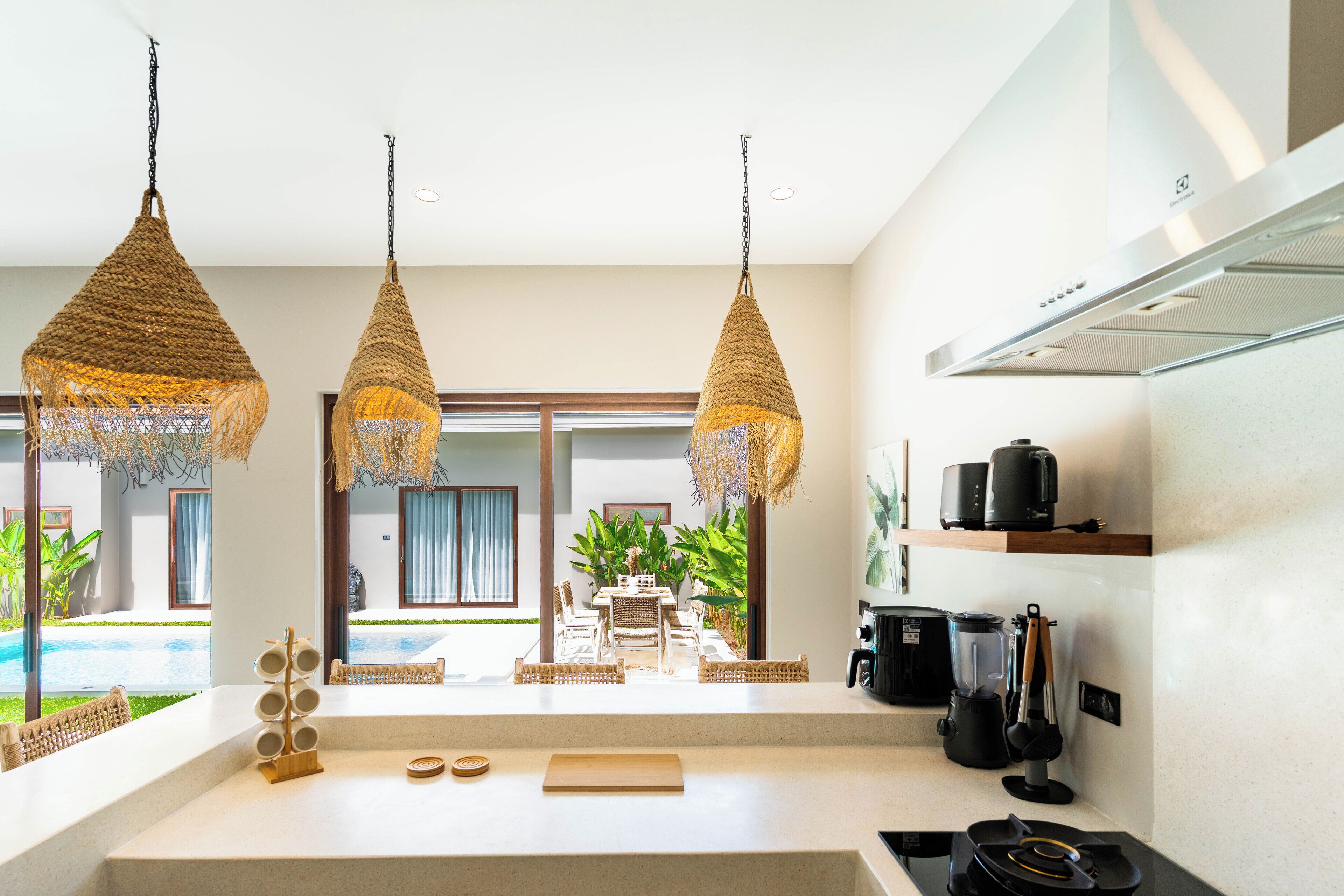 Villa, 3 Schlafzimmer, eigener Pool | Eigene Küche | Großer Kühlschrank, Mikrowelle, Ofen, Herdplatte