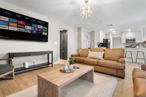 TV, fireplace, offices