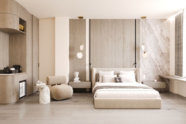 1 habitación, minibar, caja de seguridad en la habitación y escritorio