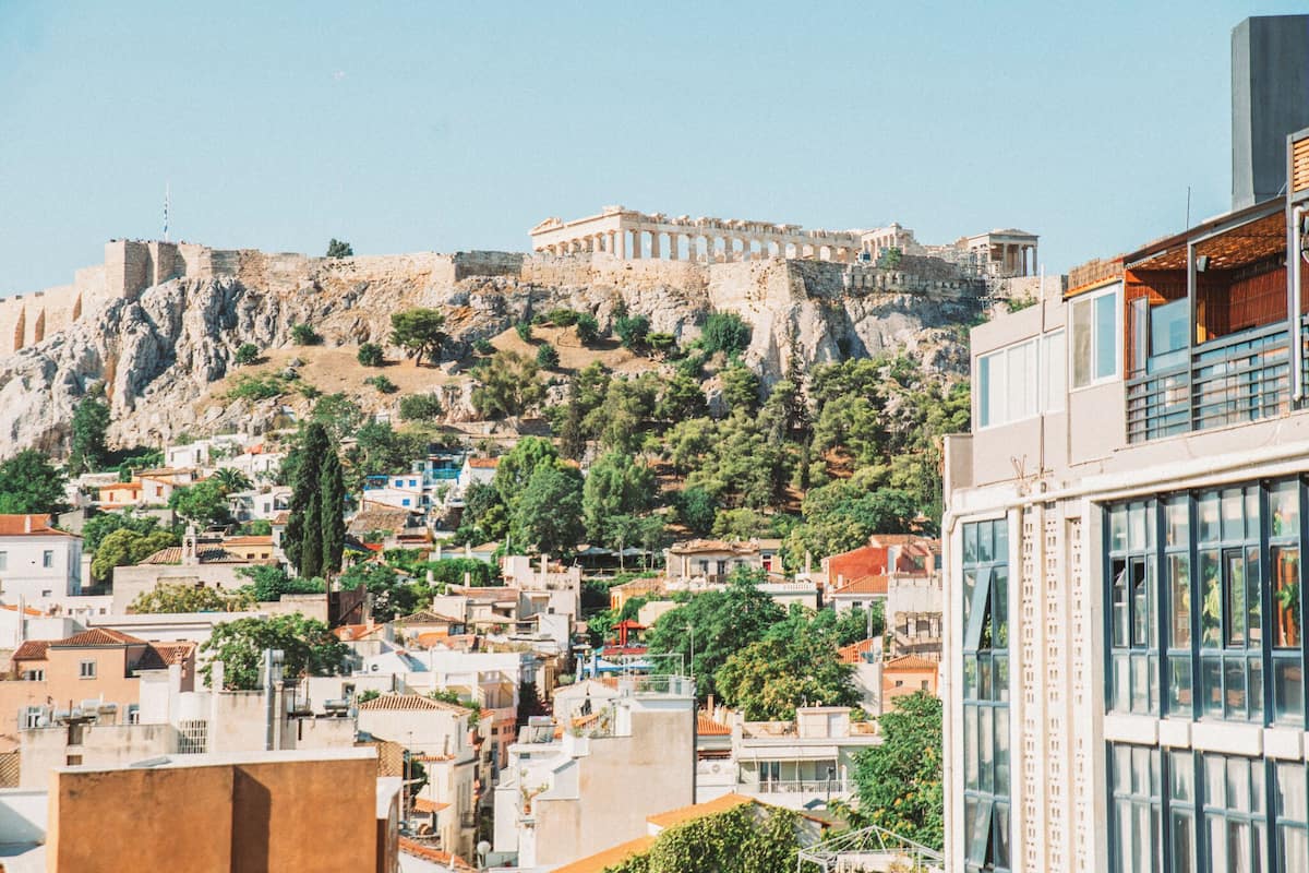 Iconic Suite (Acropolis View) | Vista do quarto