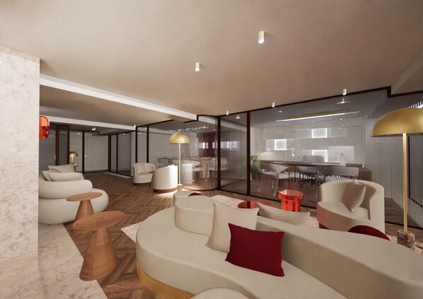 Sala de estar en el lobby