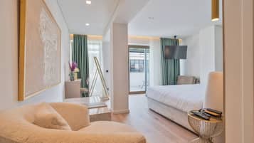 Sábanas de algodón egipcio, ropa de cama de alta calidad y minibar