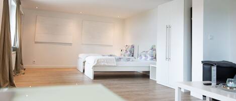 1 slaapkamer, een strijkplank/strijkijzer, wifi, beddengoed