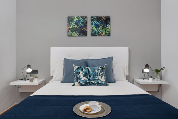 2 bedrooms, iron/ironing board, free WiFi, bed sheets