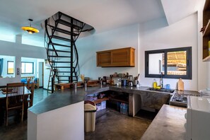 Duplex exclusivo, piscina particular, vista para o oceano | Cozinha privada