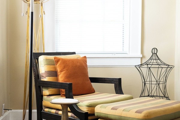 Picture yourself here with a book and a glass of wine