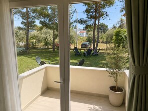 Comfort Double Room, 1 Double Bed, Balcony, Garden View | Balcony view - Tenedos İskele Otel (Ezine)