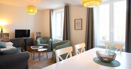 Appart T3 lumineux, 5 pers, jardin, wifi, La Bourboule