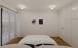 Apartment, 2 Schlafzimmer, Raucher, Balkon | 2 Schlafzimmer, schallisolierte Zimmer