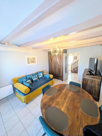 Interior. Village house classified as a "petite cité de caractère