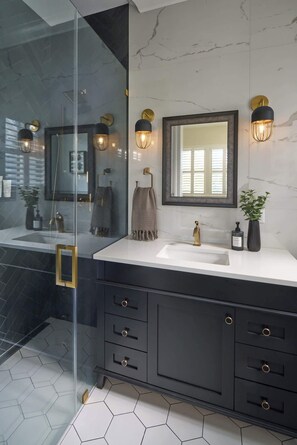 Shower, hair dryer