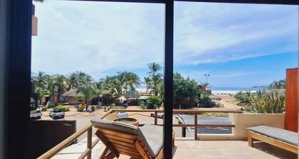 Espectacular Suite Frente a Playa Zicatela 1BDR