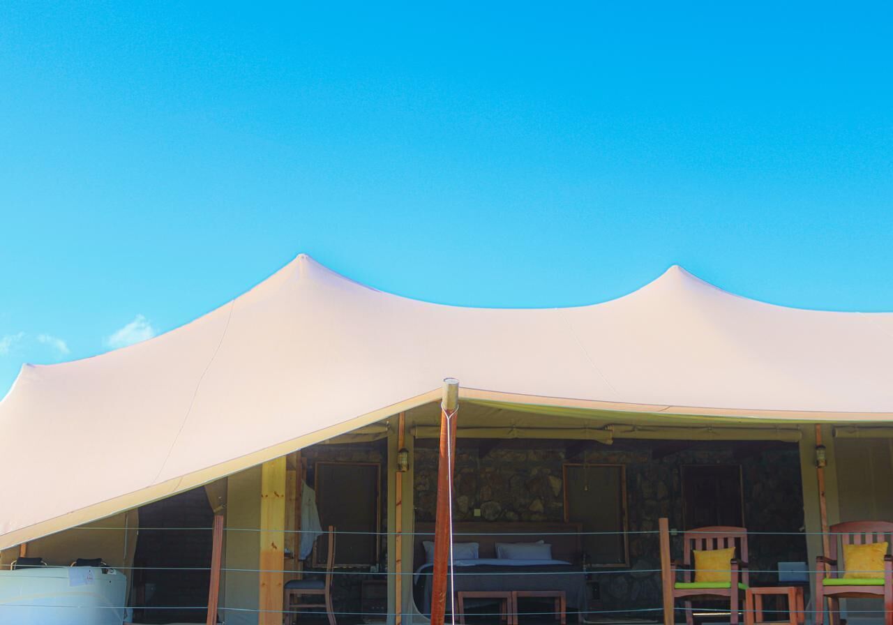 Family Tent | Premium bedding, memory-foam beds, in-room safe, desk