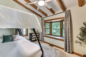 House (3 Bedrooms) | Interior - Waterfront Log Cabin in Kentucky: Fire Pit, Grill! (Owensboro)