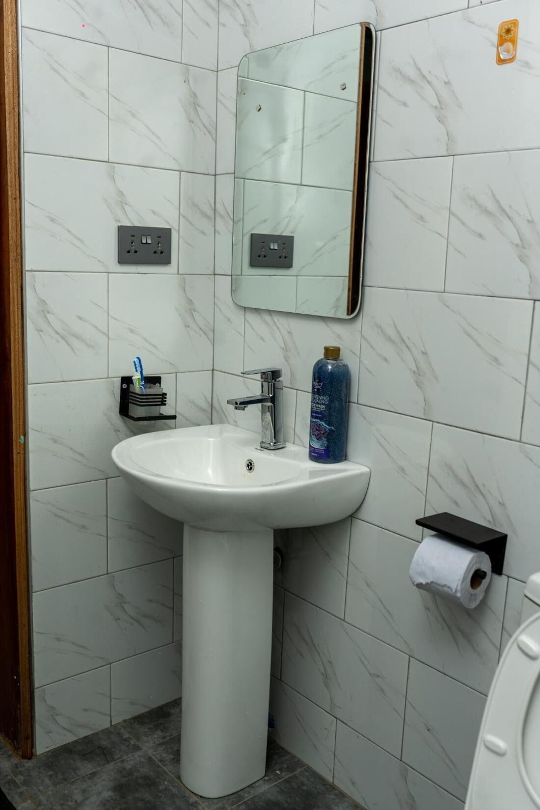 Căn hộ, 1 phòng ngủ, hút thuốc, ban công | Phòng tắm