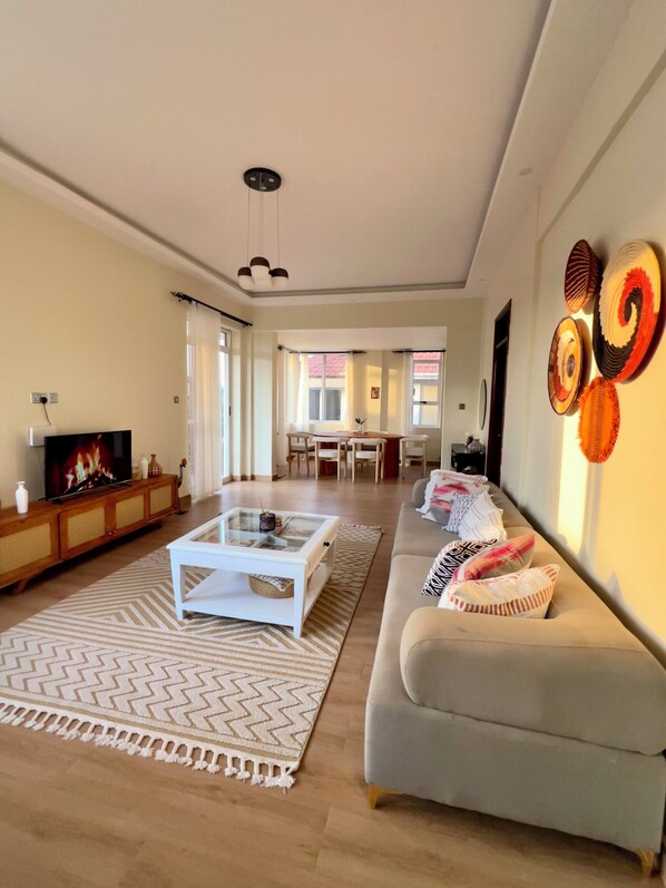 Living area - Forest view condo (Kampala)