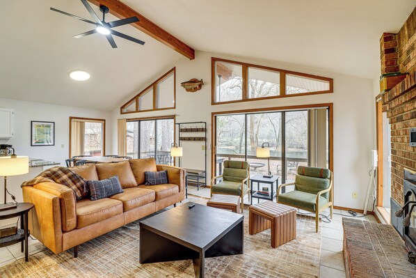 Front of property - Premier Trout Fishing: Scenic White River Cabin (Lakeview)