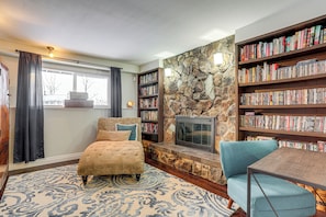House (4 Bedrooms) | Interior - Theater Room + Fire Pit: Anchorage Family Retreat (Anchorage)