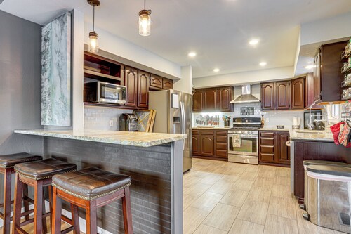 Theater Room + Fire Pit: Anchorage Family Retreat